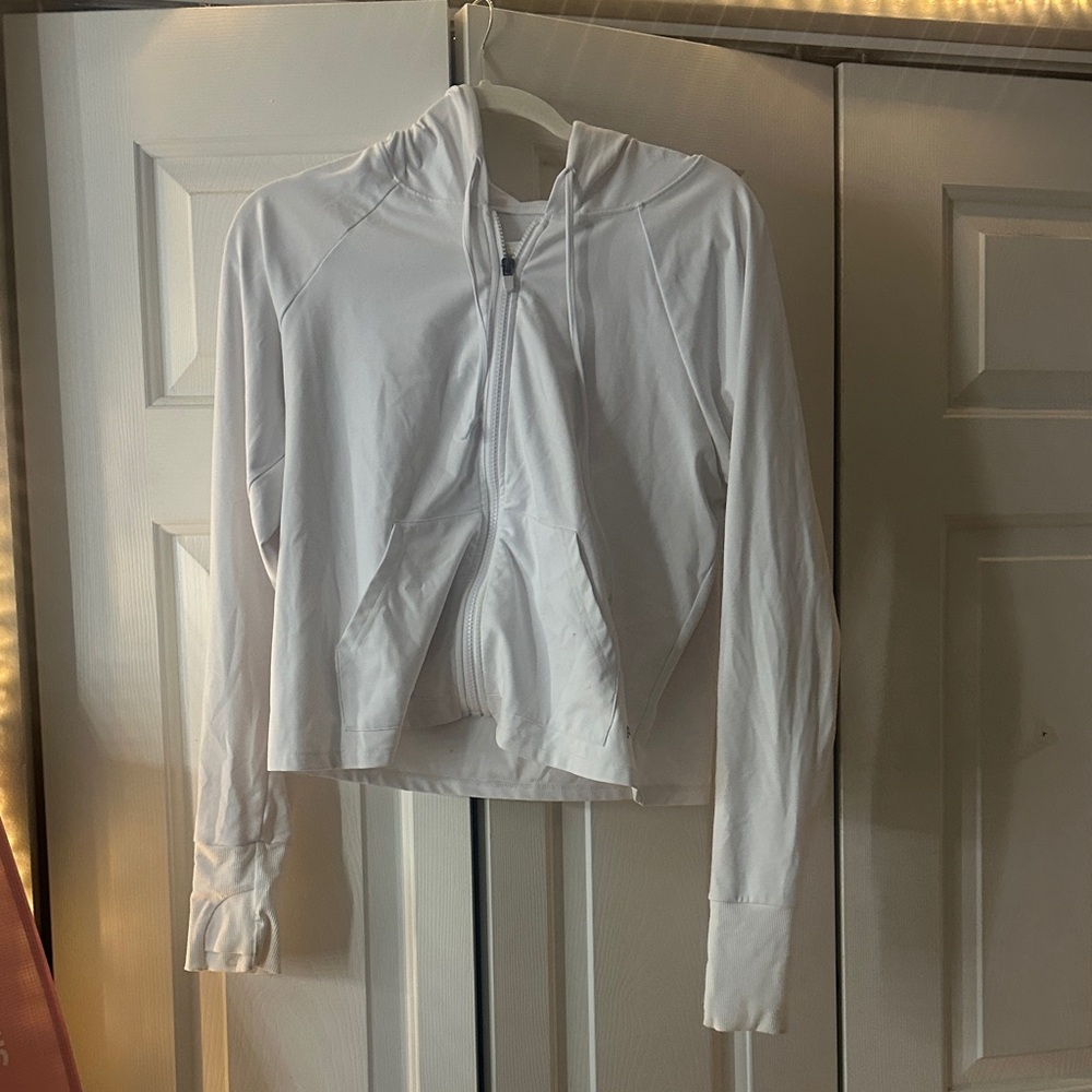 White Zip-Up Hoodie Fabletics